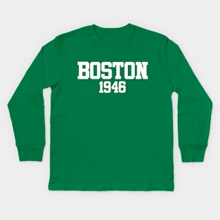 Boston 1946 (variant) Kids Long Sleeve T-Shirt